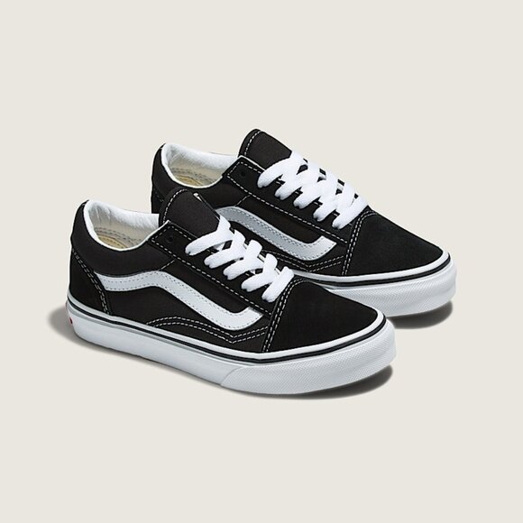 VANS Little Kids Old Skool Shoe in Black/White Size 1 NWOB - Picture 1 of 5